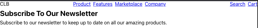 The Menu component with the Inline