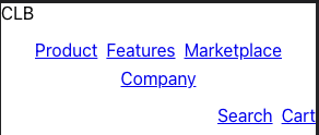 The Menu component on a small screen size